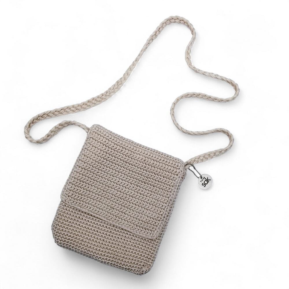 THE SAK Costa Mesa Crochet Crossbody Flap Bag - Small